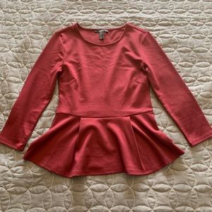 Forever 21 Peplum Longsleeve